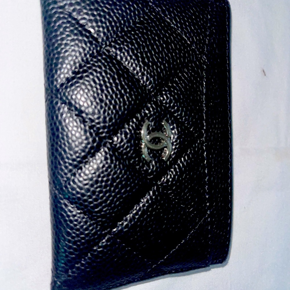 Chanel classic card holder. Black. Pocket